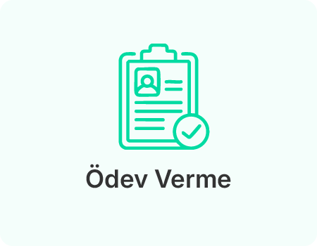 öğrencileri ödevlendir.